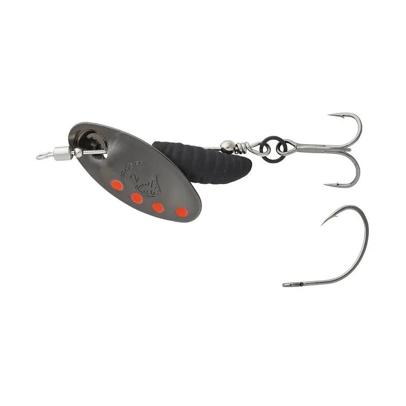 GRUB SPINNER - SILVER RED BLACK - 2 - 5,8g | Rabat