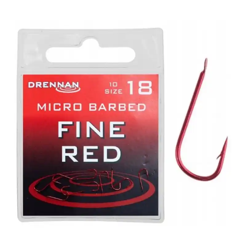 Ekstra rabat | Haczyki Drennan Red Roach Nr18 10szt. Micro Barbed