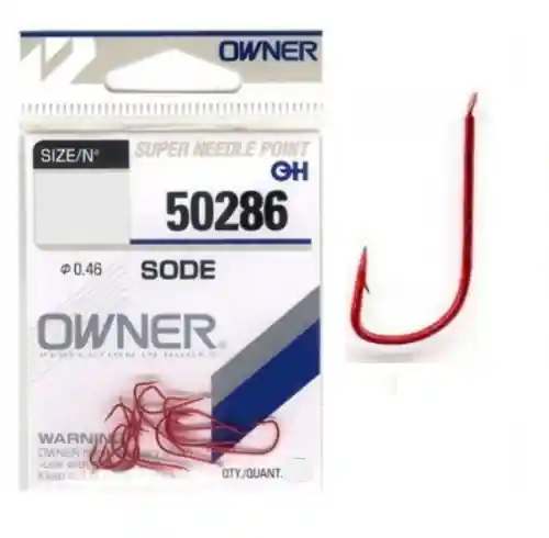 Obniżka | Haczyki Owner 50286 Sode Red roz.12